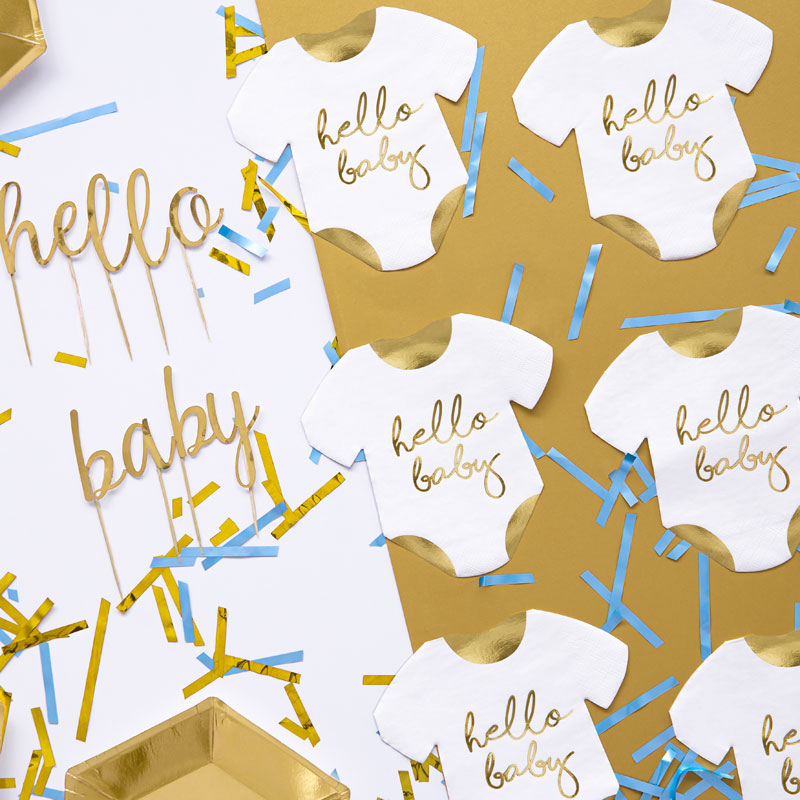 Baby Shower Body servietter 20 stk.