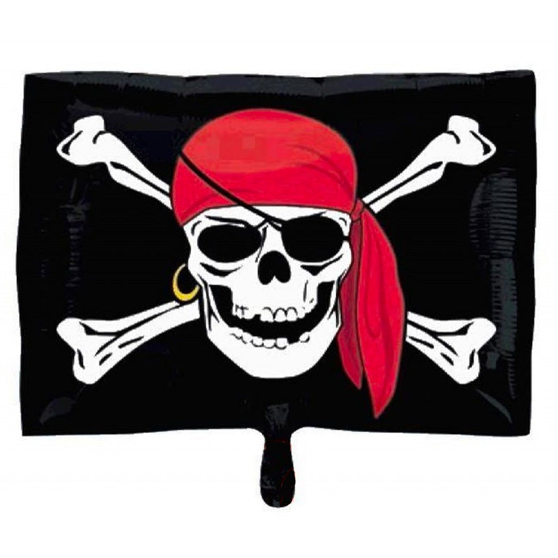 Folie ballon Pirat Jolly Roger - Send med Helium