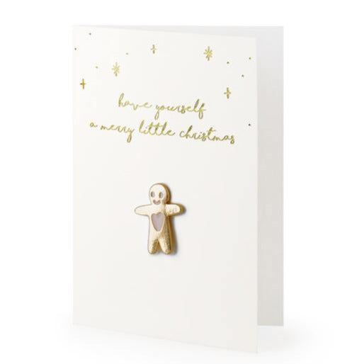 Honningkagemand julekort med kuvert