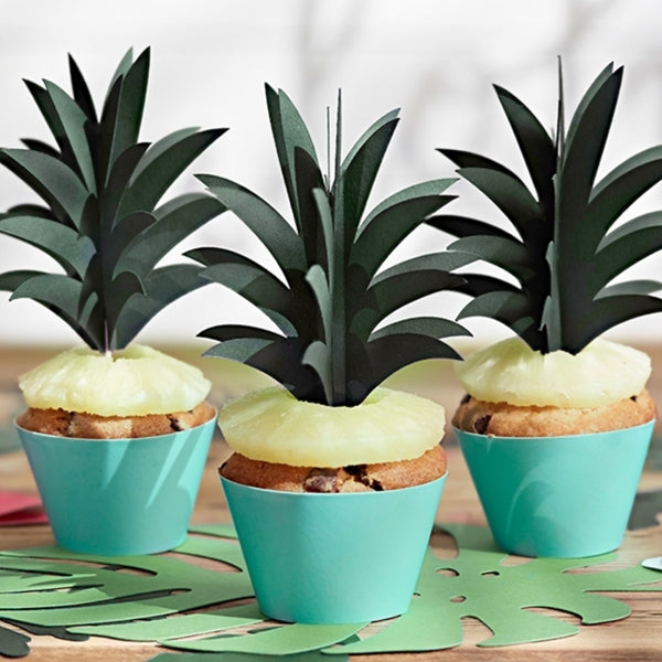 Ananas toppe til cupcakes