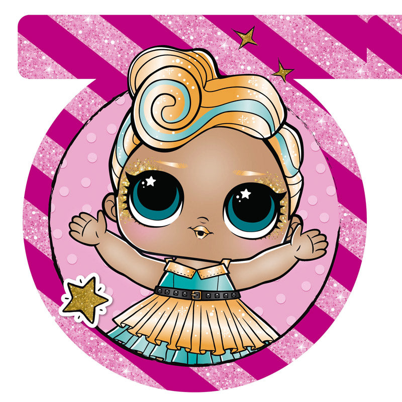 LOL Glitterati bogstav guirlande 2 m