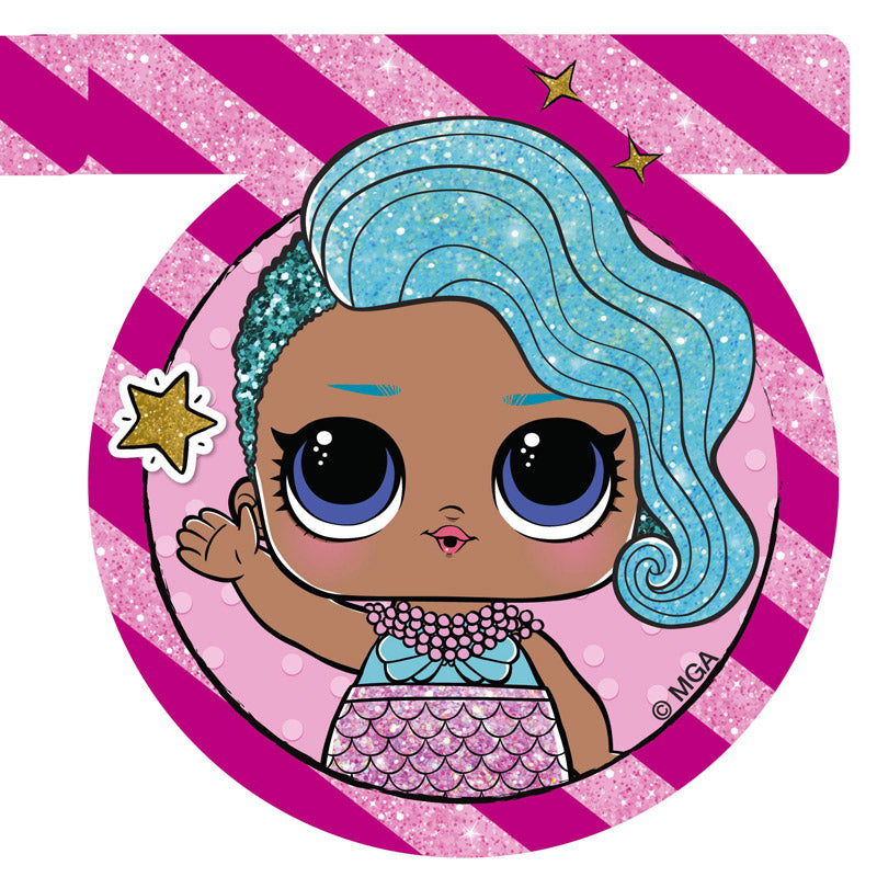 LOL Glitterati bogstav guirlande 2 m