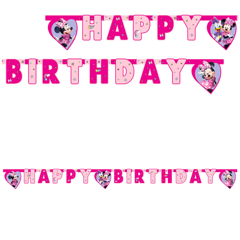 Minnie Mouse bogstav guirlande 2 m