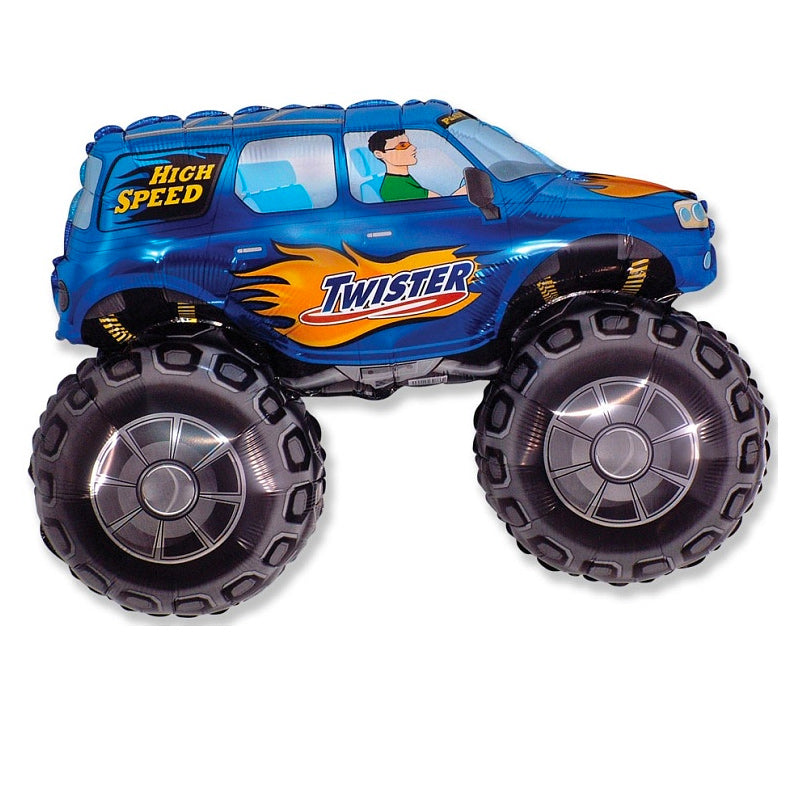 Folie Ballon 24" Monster Truck Blå