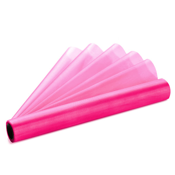 Neon pink organza bordløber