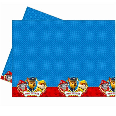 Blå Paw Patrol plastdug, 120x180 cm.