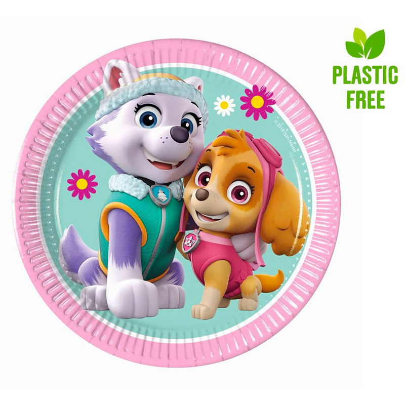 Paw Patrol Pink Tallerken 20 cm plast fri