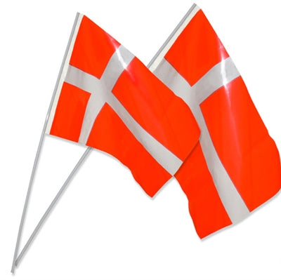 Plast flag på pind