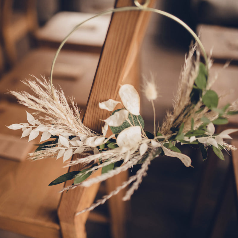 Dekorations ringe i guld look 2 stk.