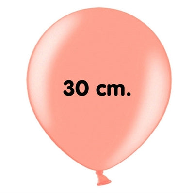 Rose Gold metallic latexballon, 1 stk, 12"