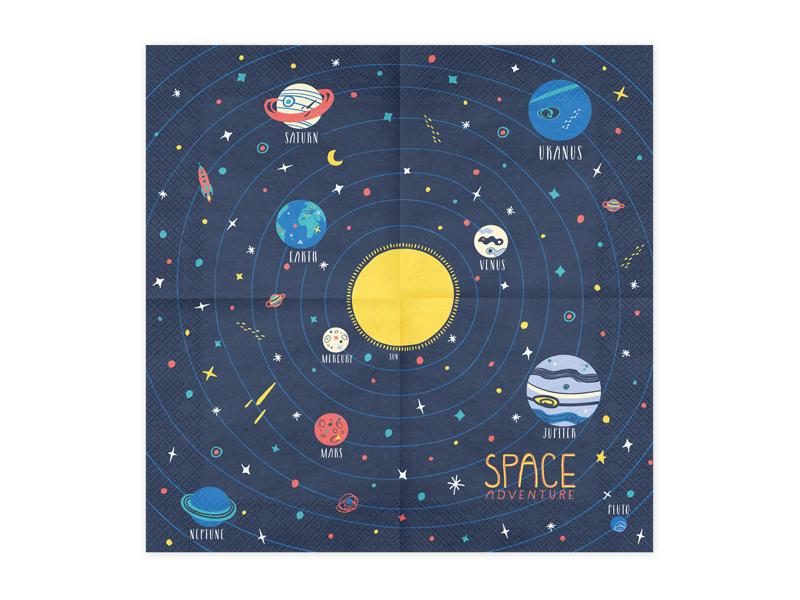 Servietter "Space" Rum Tema