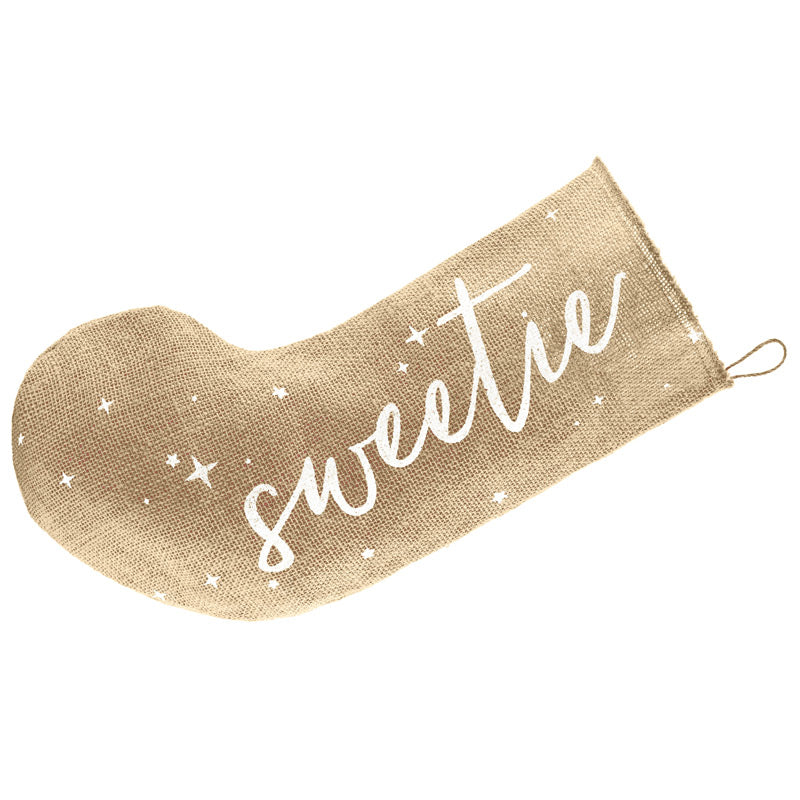 Julesok "sweetie" i hessian