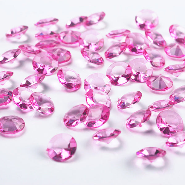 Diamant konfetti Pink 12 mm