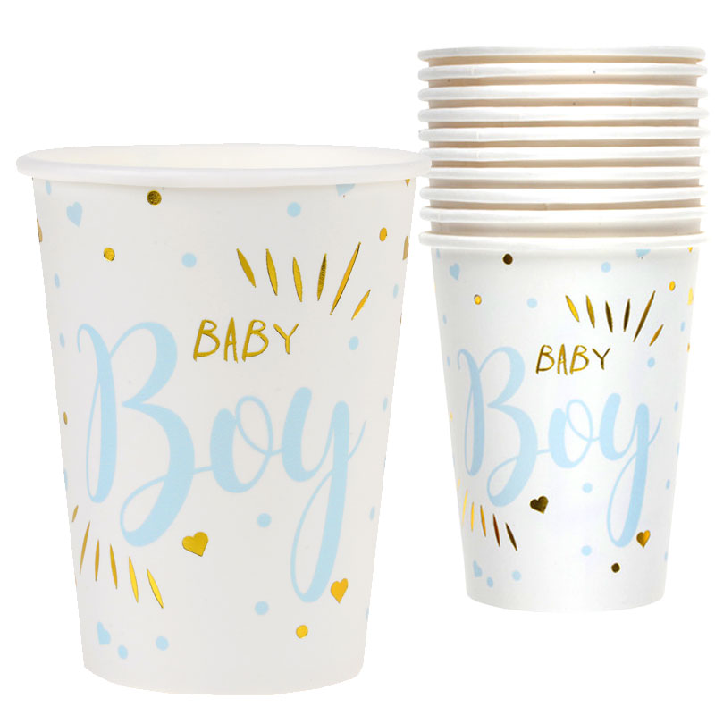Baby boy pap kop, 10 stk.