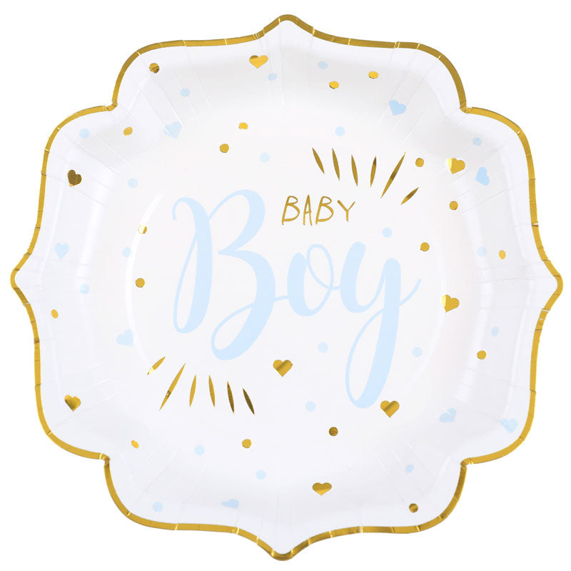 Baby boy paptallerken, 10 stk.