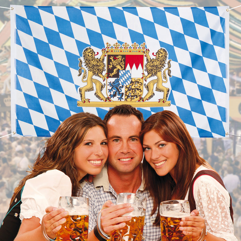 Oktoberfest stof flag - 1,5 m x 90 cm