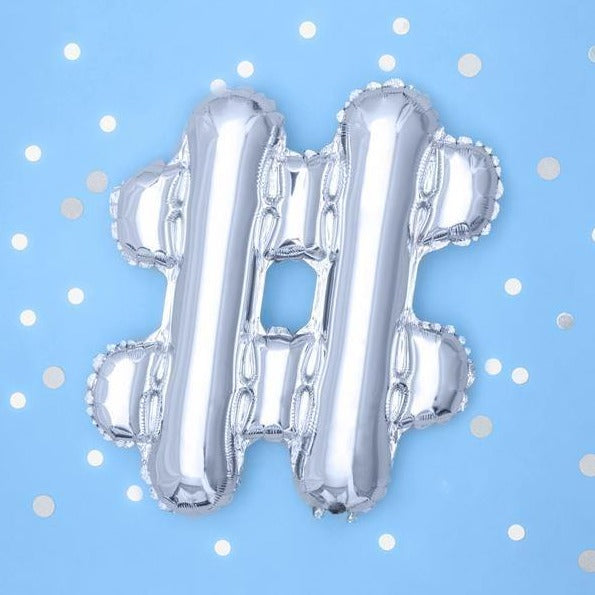 # Hashtag ballon i folie