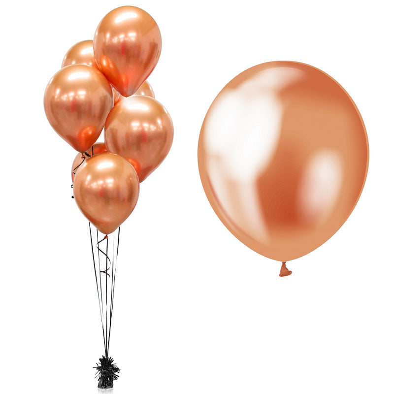 Glossy kobber balloner 30 cm