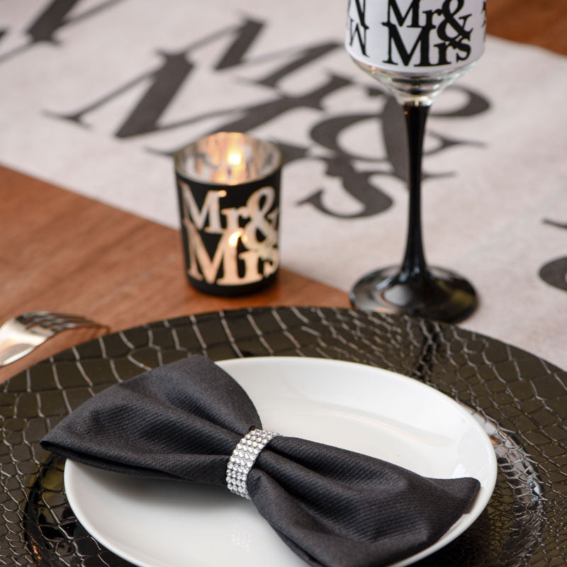 Smalt diamantbånd i sølv 1m