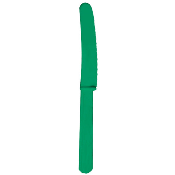 Mørk grøn plast kniv 17 cm