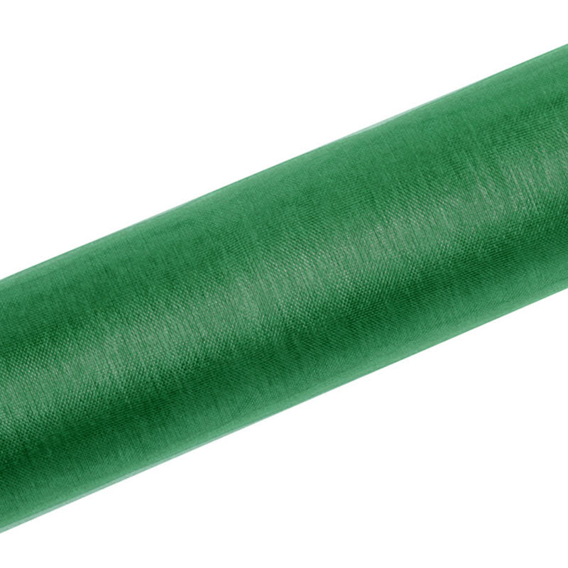 Emerald grøn organza helt tæt på