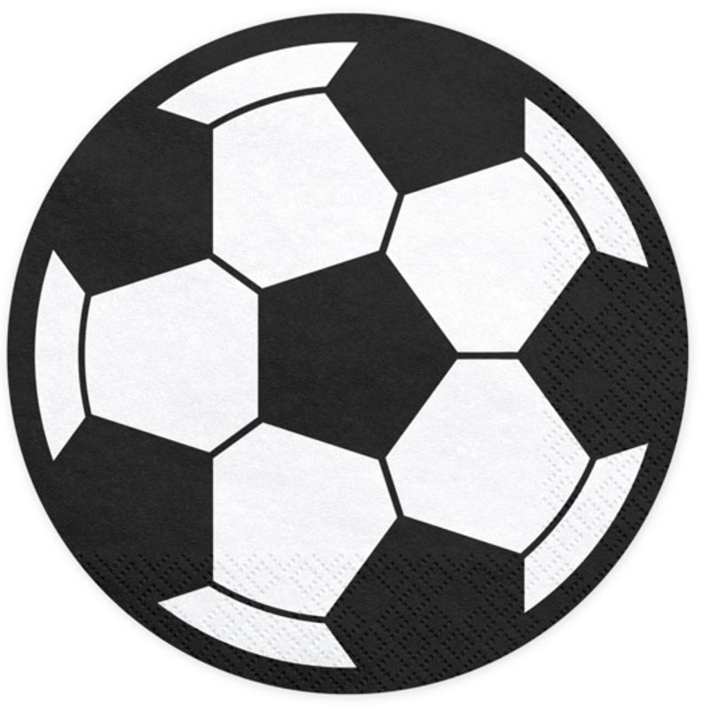 Runde Fodbold Servietter