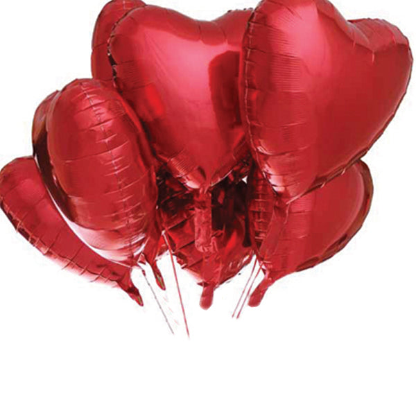 Ballon 18" Rød folie Hjerte
