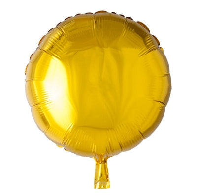 Guld folie Ballon 18" Rund