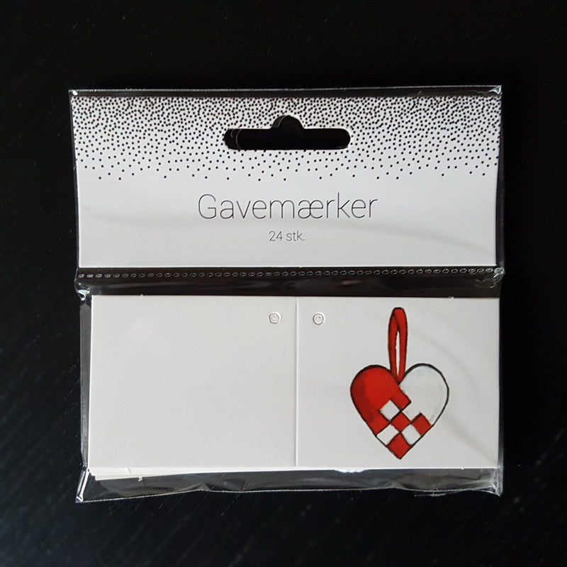 Gavemærker med julemotiver 24 stk.