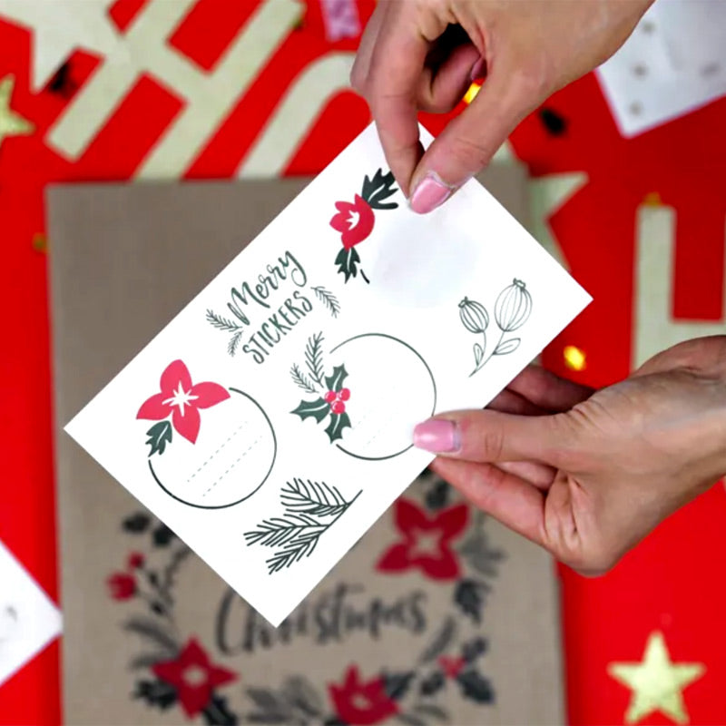 Gaveposer "merry little christmas" 3 stk