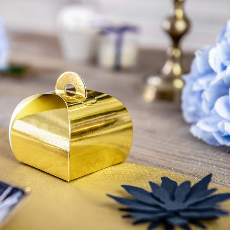 Gave æsker i blank guld 10 stk