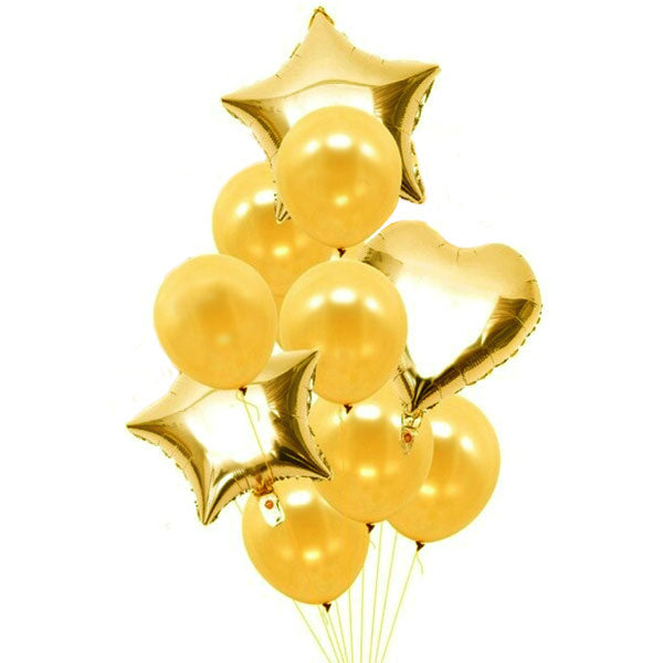 Guld stjerne folieballon, 18"