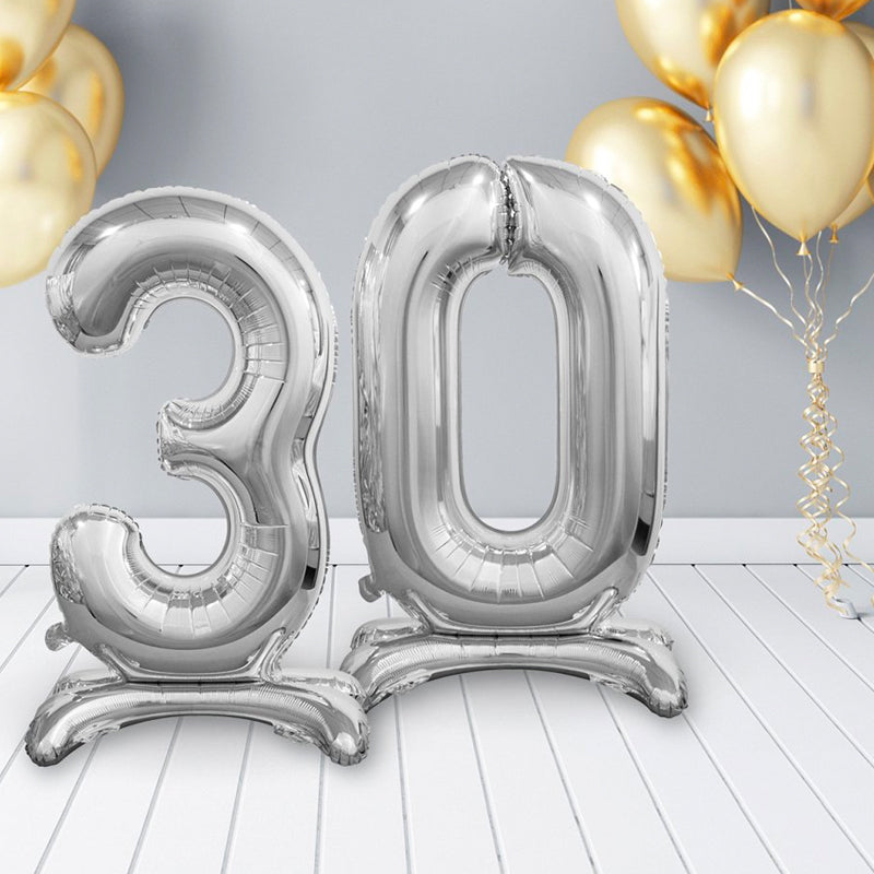 Lav tal kombinationer med stående Folie balloner 70 cm