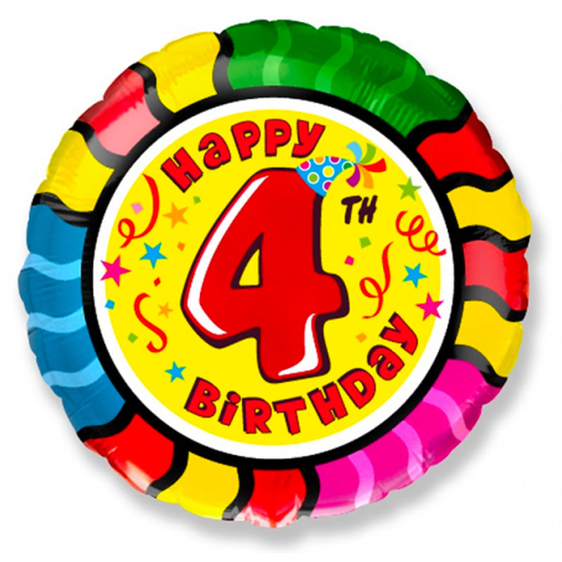 4 års Folie ballon 18"