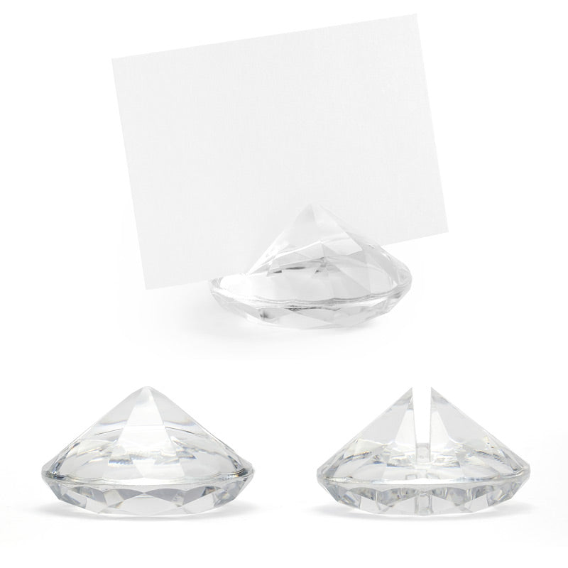 Bordkortholdere i Diamantform klare 10 stk