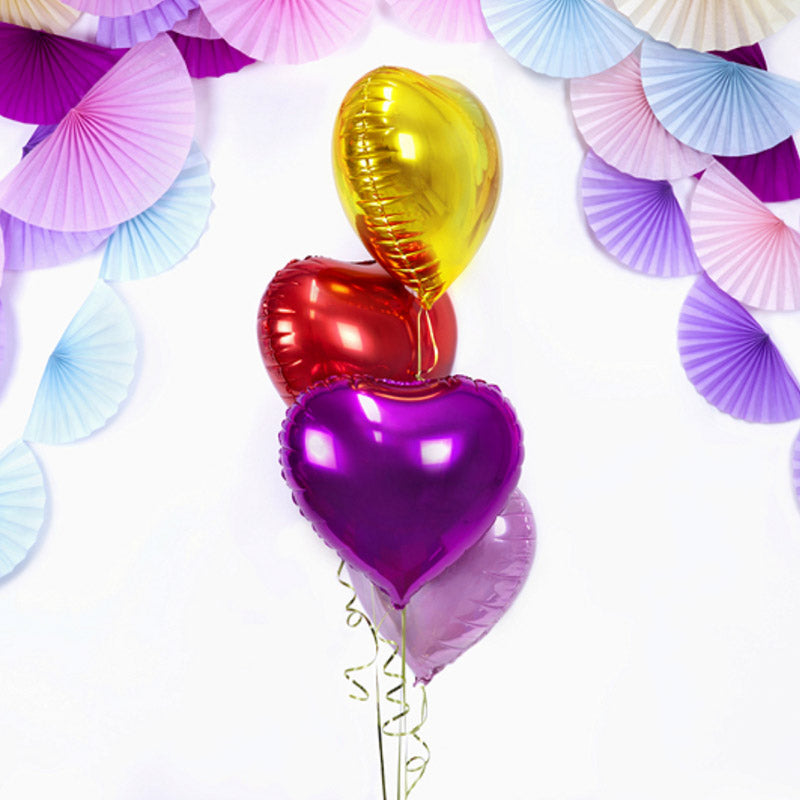 Lavendel hjerte folieballon, 18"