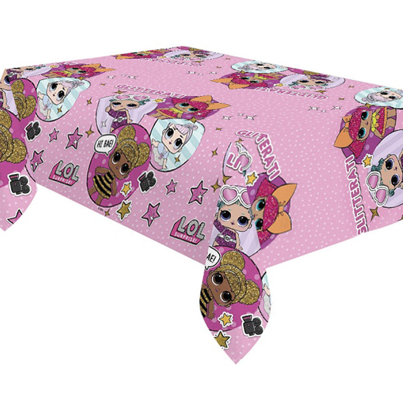 LOL Glitterati plastdug, 120x180 cm.