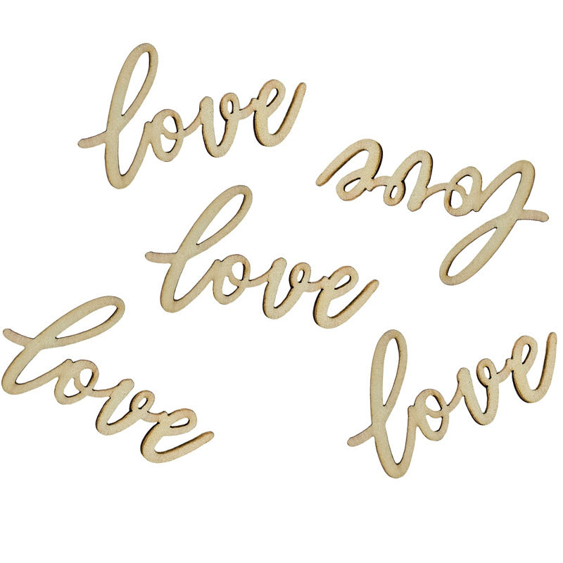 Træ konfetti Love