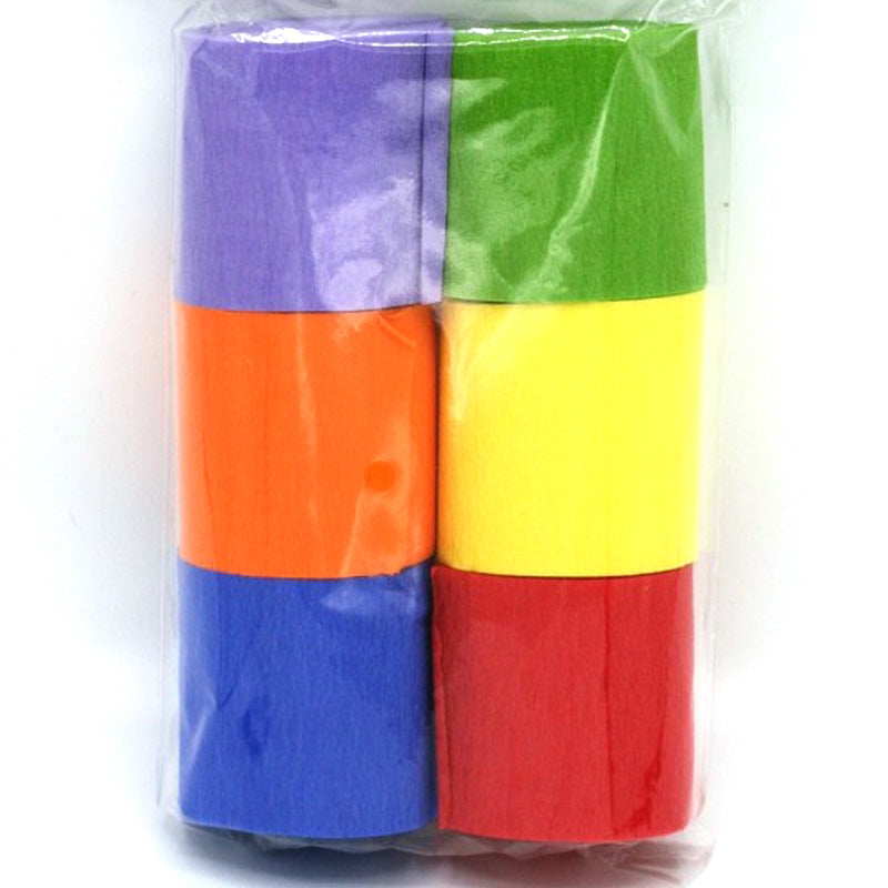 Mix crepe bånd 6 ruller