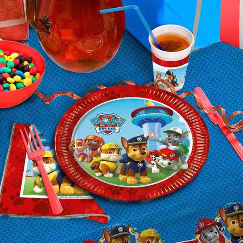 Blå Paw Patrol plastdug, 120x180 cm.