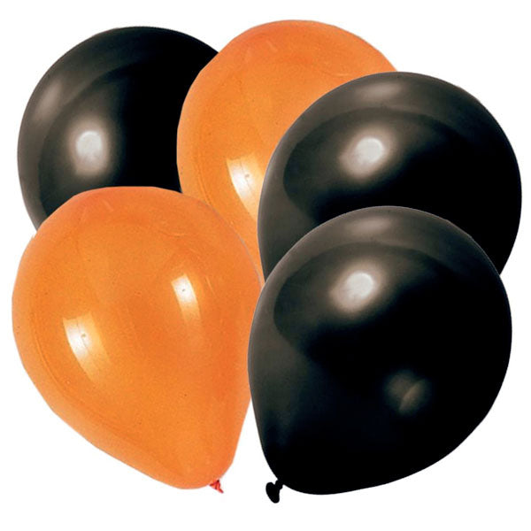 10 stk. mix orange/sort 12"