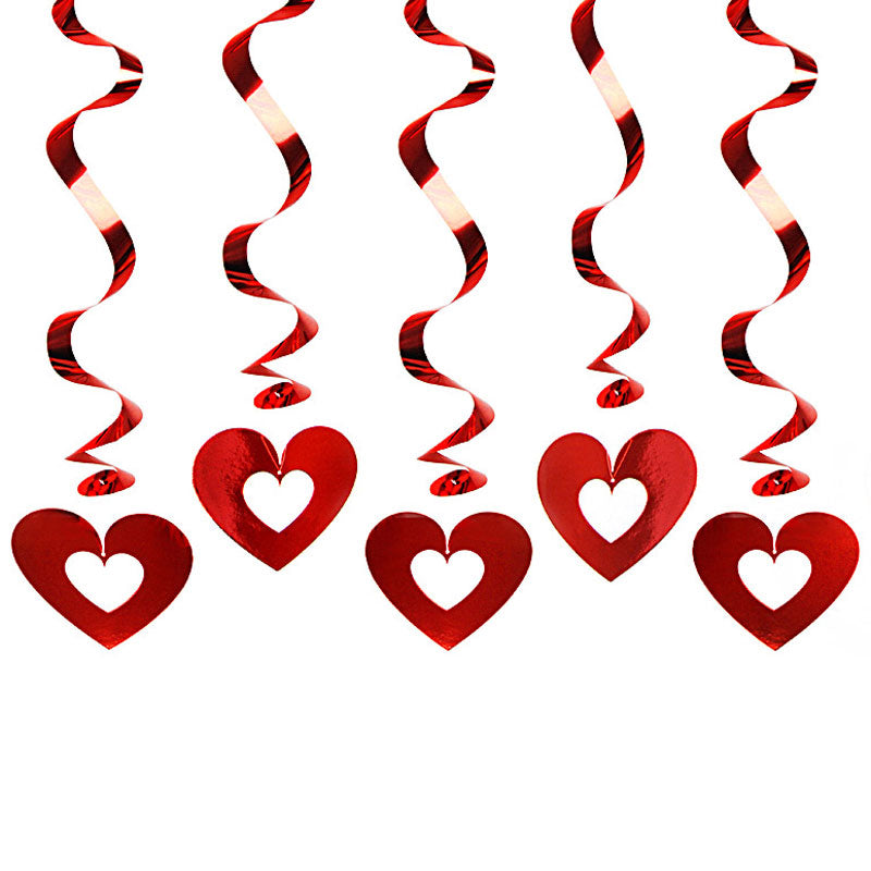 Valentine's Hjerte uro 5 stk.