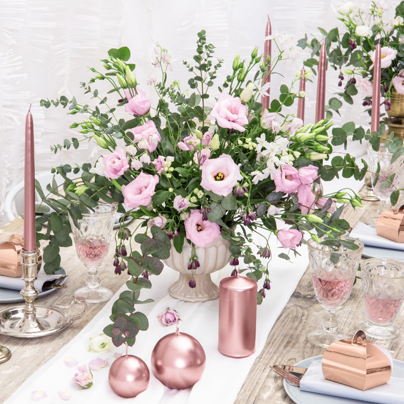 Stearinlys Rose Gold 12 cm