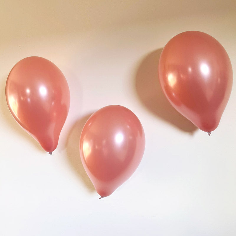 10 stk. Rose gold balloner 10"