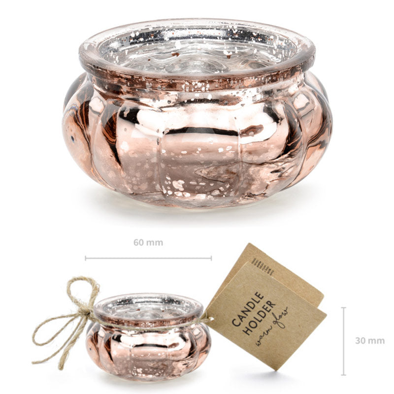 Rose Gold Lys skjulere i glas