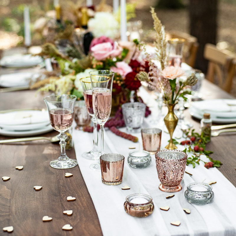Rose Gold Lys skjulere i glas