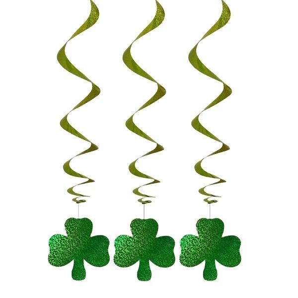 Firkløver uro med spiraler 3 stk.