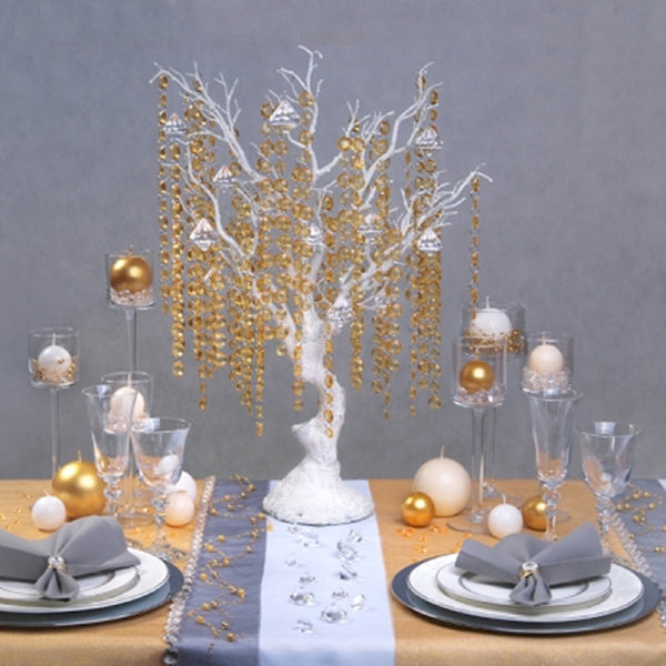 Guld kuglelys, 6 cm, 1 stk.