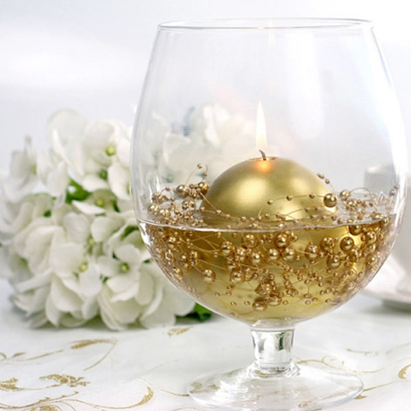 Guld kuglelys, 6 cm, 1 stk.