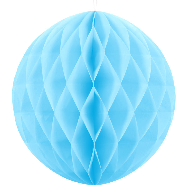 Sky blå honeycomb, 40 cm.